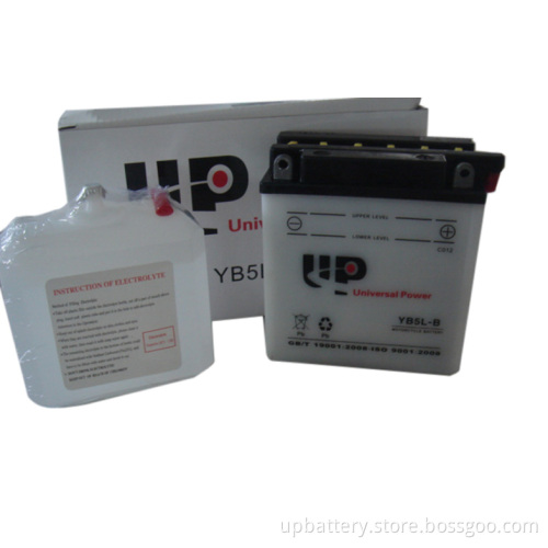 Rechargeable Dry Charged Wented Motorcycle Batteries Yb5l-B 12V 5ah
